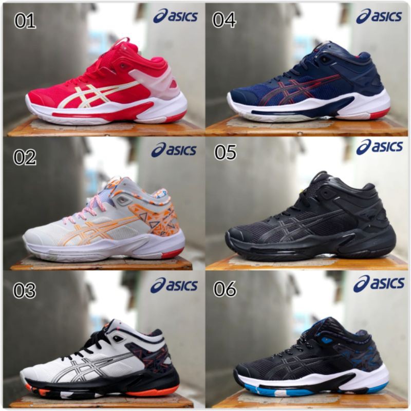 SEPATU VOLLY ASICS GEL BURST 24 IMPORT NEW free box & kaos kaki