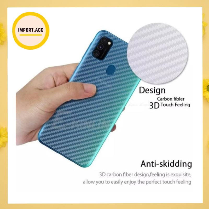 SKIN CARBON SAMSUNG ANTIGORES BELAKANG SKIN BACK 3D [IMPORT]