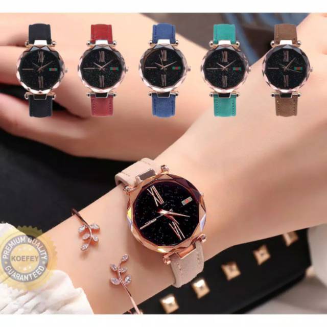 Promo Sale!! Jam Tangan Wanita Romawi Kulit C4008