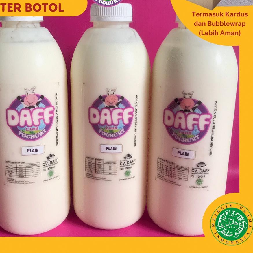 

Big Sale YOGHURT PLAIN 1 LITER BOTOL HOMEMADE BY DAFF YOGHURT | YOGURT KENTAL ダ
