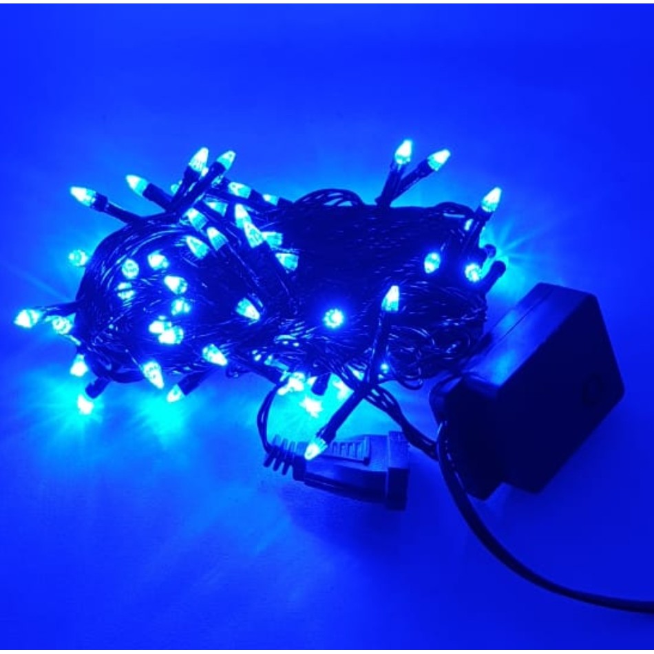 Rocia A8 Lampu Hias Tumblr 100Led Full Lancip 9,5mtr Biru