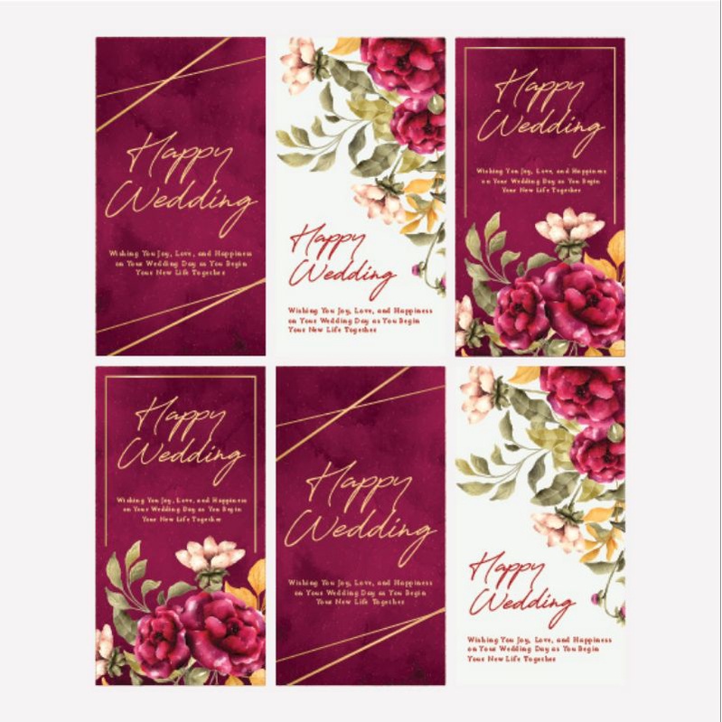 

Amplop Angpao Wedding - Flower Maroon
