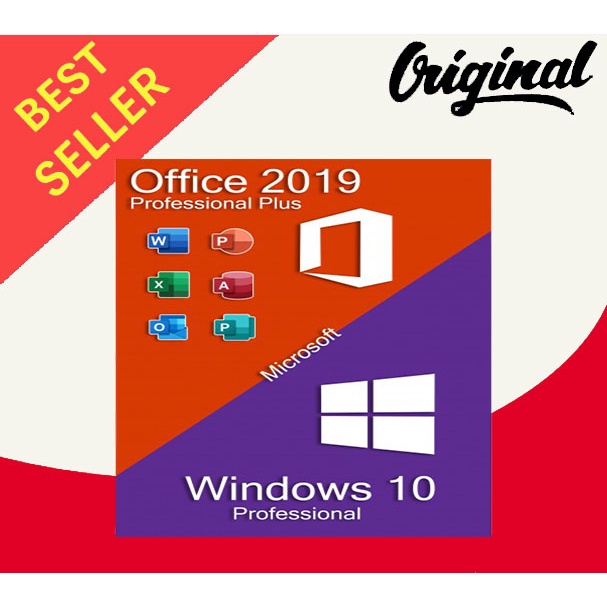 Paket Combo Windows 10 Pro dan Office 2019 Original ESD Digital Key