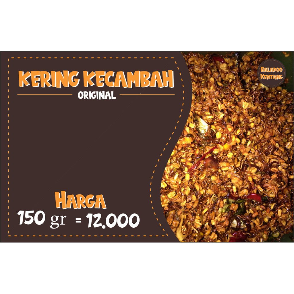 

KERING KECAMBAH KHAS PURWOKERTO 150 gr