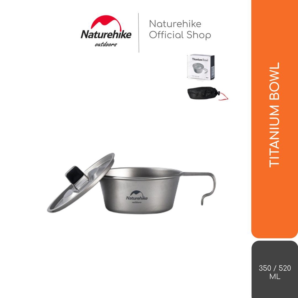 TITANIUM BOWL PANCI / MANGKUK CAMPING ULTRALIGHT NATUREHIKE NH22CJ001