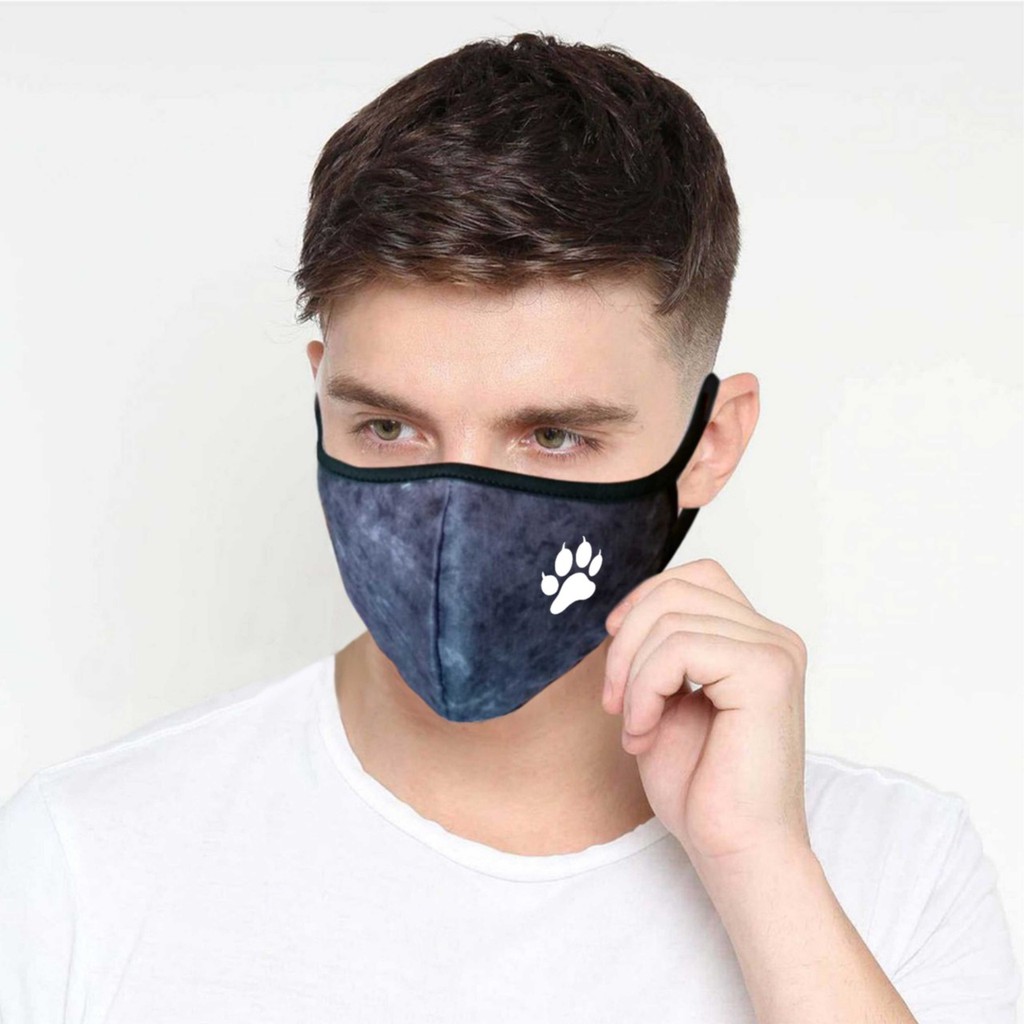 MASKER KAIN JEJAK BAHAN KATUN