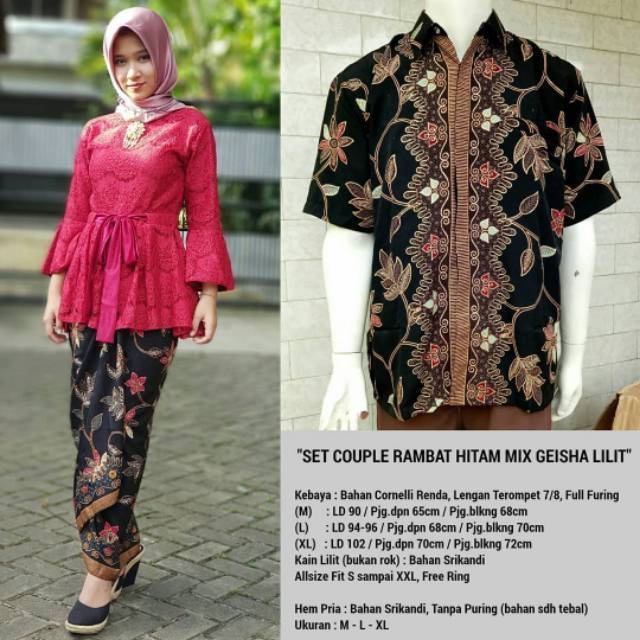 REALPICT Kebaya Modern - kebaya wisuda - kebaya brokat - kebaya couple - rok plisket - kebaya murah