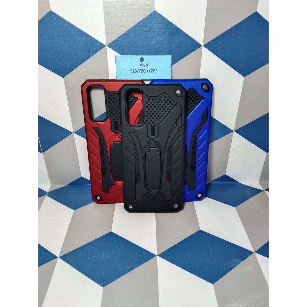 Vivo Y20/Y20i/Y20S Phantom Series Stand Iron Hardcase Spigen touch armor case Robot