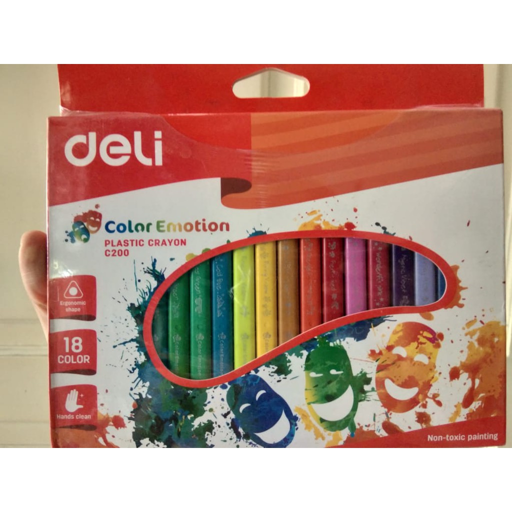

Crayon Plastic 18 Color Deli