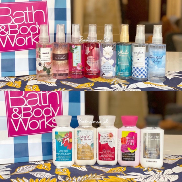 Body Mist / Body Cream / Body Lotion Travel Size BBW Bath and Body Works