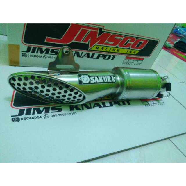 Knalpot Slencer sakura anderbely Fullstenlis suara mantap