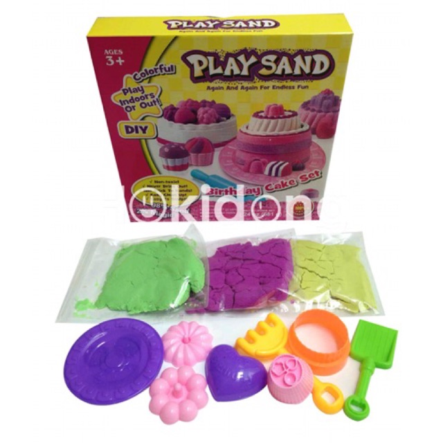 Playsand Birthday Cake set pasir kinetik