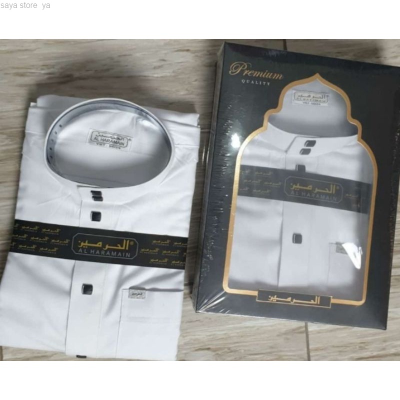 JUBAH AL-HARAMAIN WOLL PUTIH EXCLUSIVE