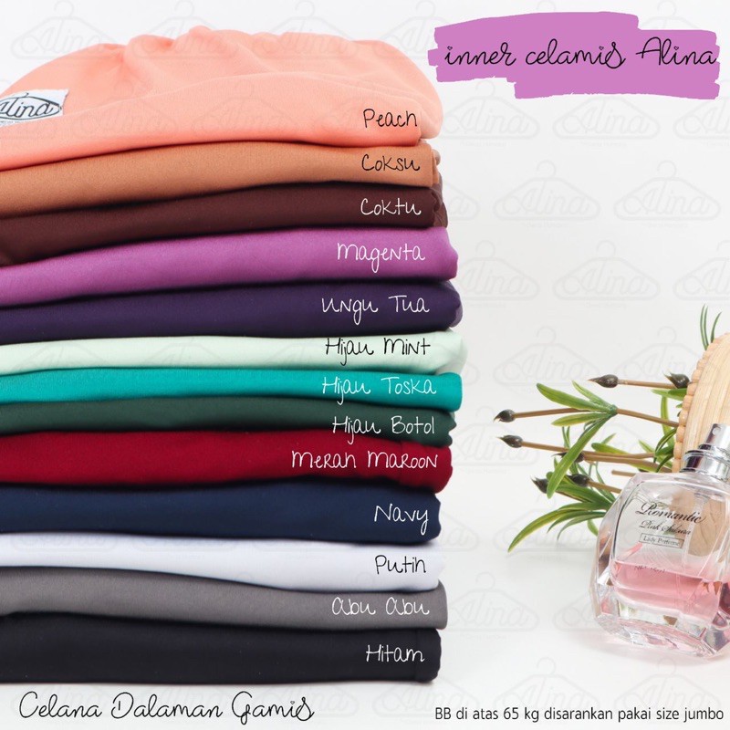 Celamis Wanita Alina - Celana Daleman Gamis Jumbo dan All Size - Inner Pants Spandex Ballon Terlaris