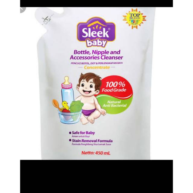 Sleek pencuci botol refilled 450ml 900ml deterjen 400ml 900ml