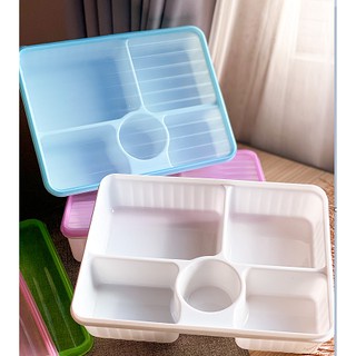 [AA-222]Kotak makan 5 sekat Lunch Box Ginza/Tempat Makan Anak/kotak Catering/Rantang Hajatan/Kotak M