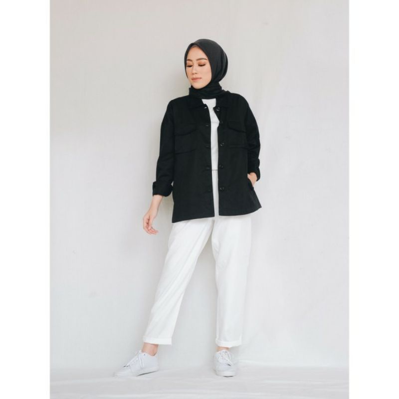 Safari Jacket Black Thenblank