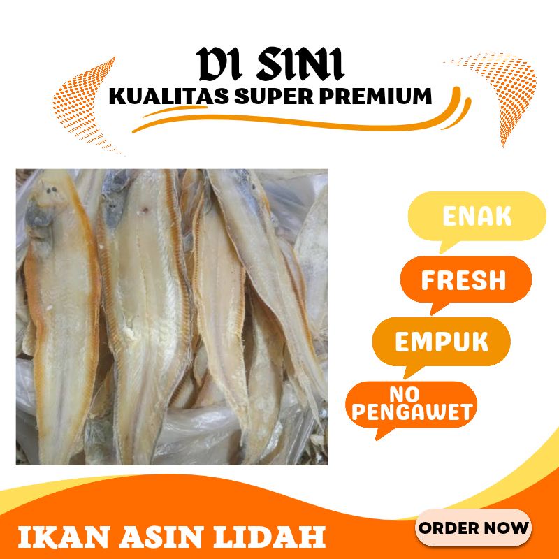 

Ikan Asin lidah Daun Bambu 1kg Kualitas Super Premium by Sayuran Segar Garut