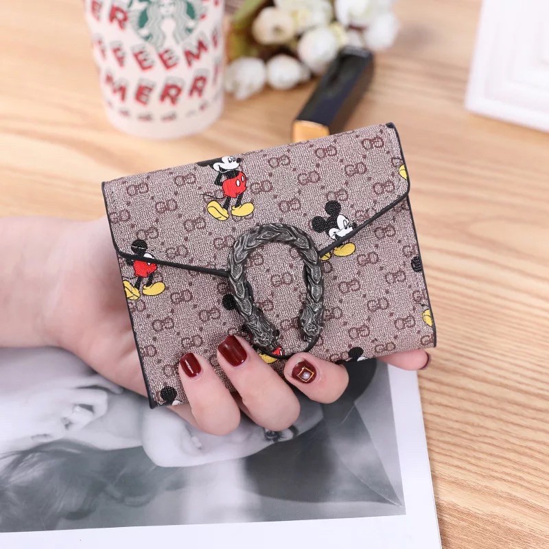 TI 3084 - DOMPET LIPAT WANITA IMPORT MURAH DOMPET KOREA MICKEY - E