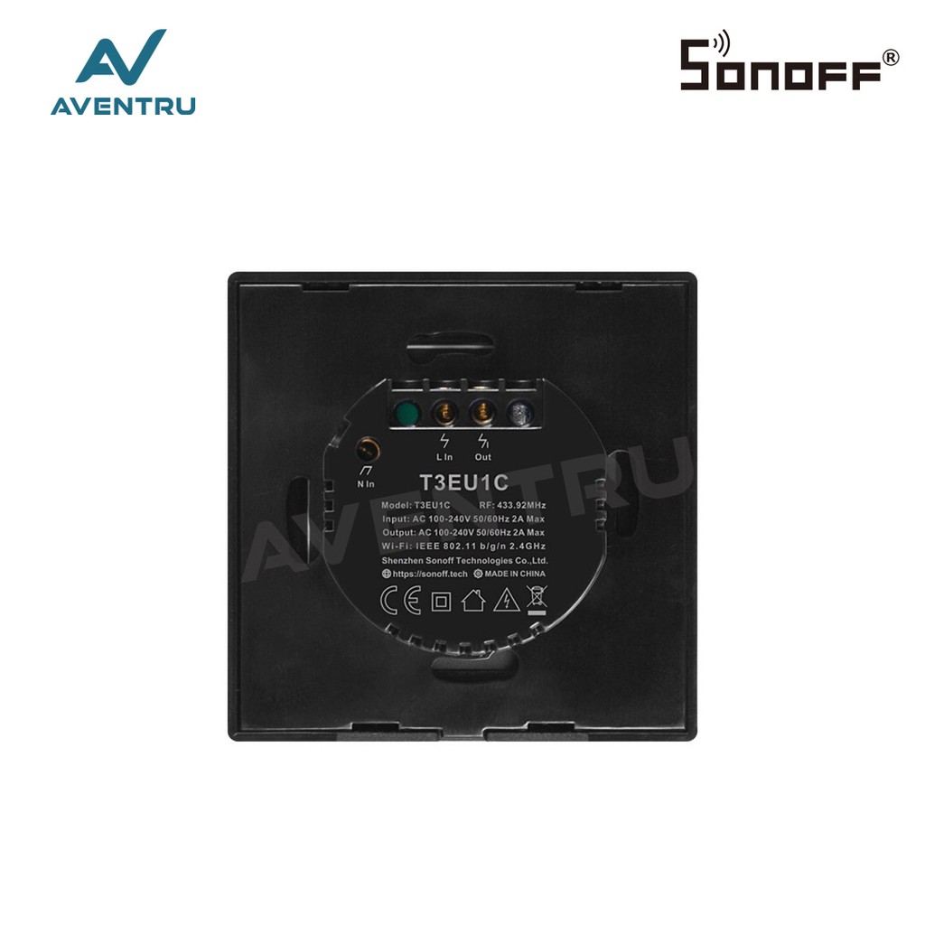 Sonoff touch TX T3 EU 1Gang WiFi &amp; RF 433Mhz Wall Touch Smart Switch