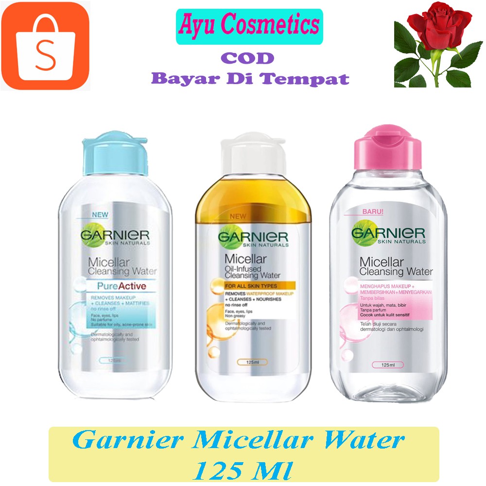 Garnier Micellar Water / Pembersih Make Up 125 Ml