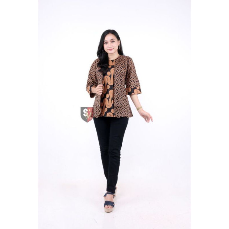 Atasan Batik Wanita PPBTK07 Modern Batik murah Cassual Atasanbatik Wanitabatik /Atasanwanita...-A