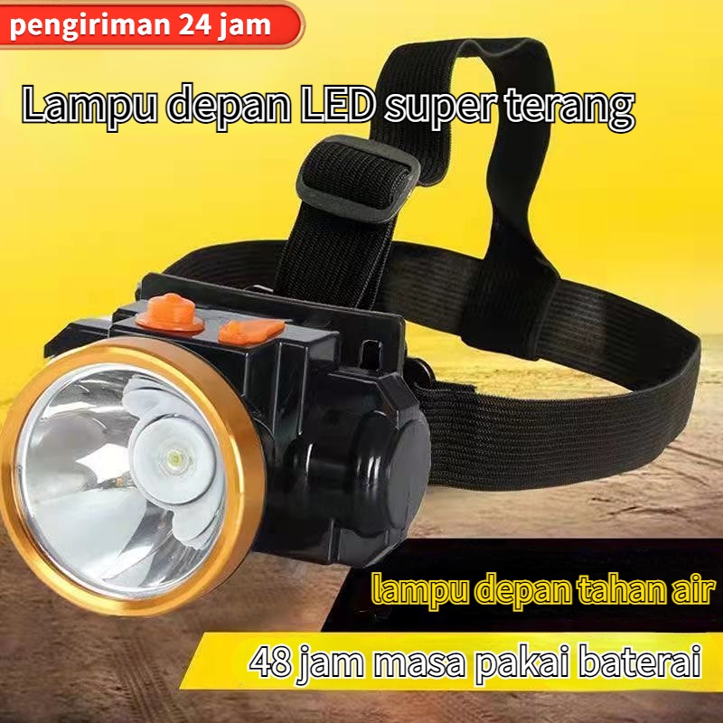 Senter Kepala Rechargeable Terbaru Head Lamp Otomatis Murah Lampu X3J0 Jarak Jauh HeadLight Terlaris