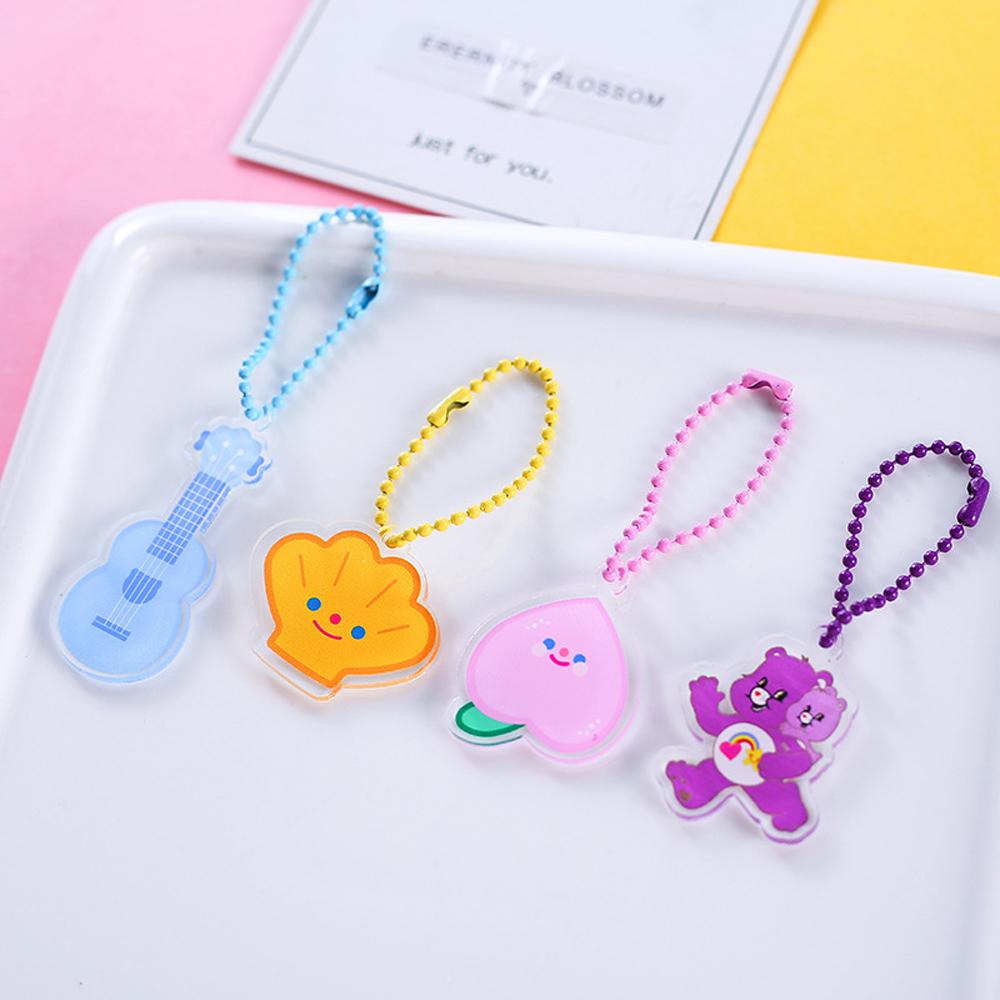 Lanfy Ball Bead Chains Key Chain Natal Cocok Gantungan Kunci Label Boneka Hand Made Tag Konektor
