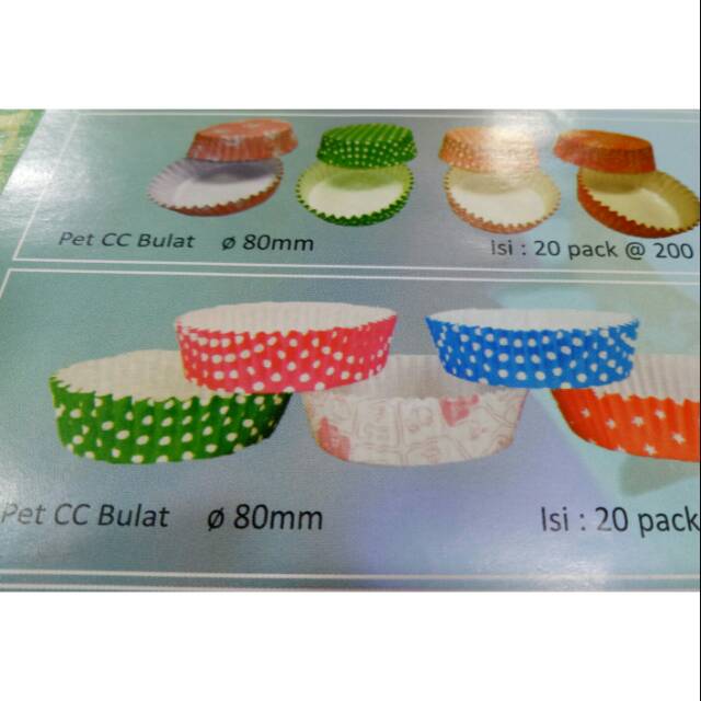 

Cup cake pet cc bulat motif murah