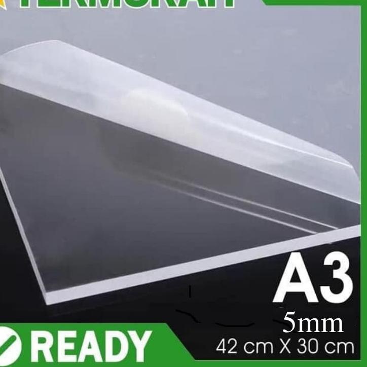 

Akrilik Lembaran 5mm Bening Ukuran A3 !!