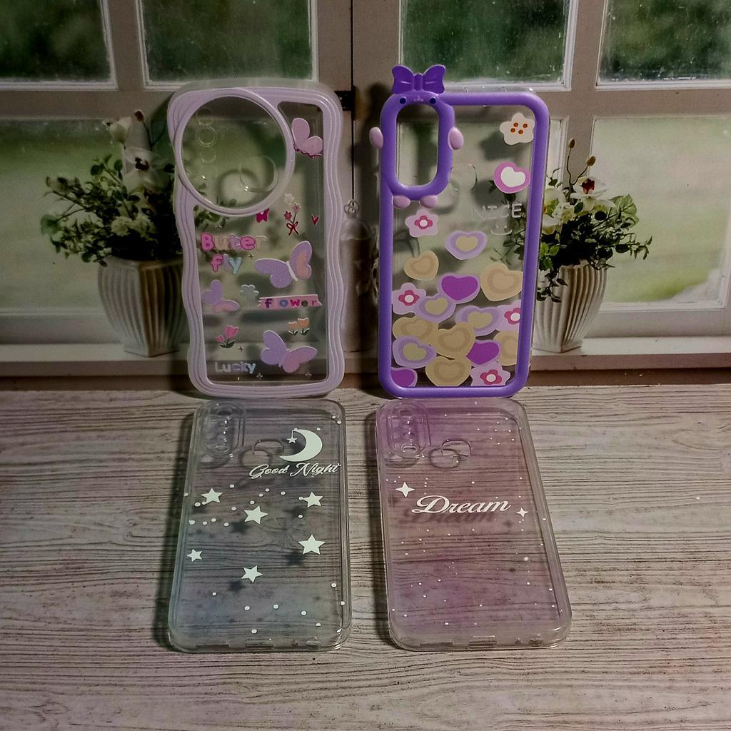 Case Vivo 1901 1902 1904 1906 2007 Softcase Gelombang Motif Buterfly Vivo Y11 Y12 Y15 Y17 Y12i