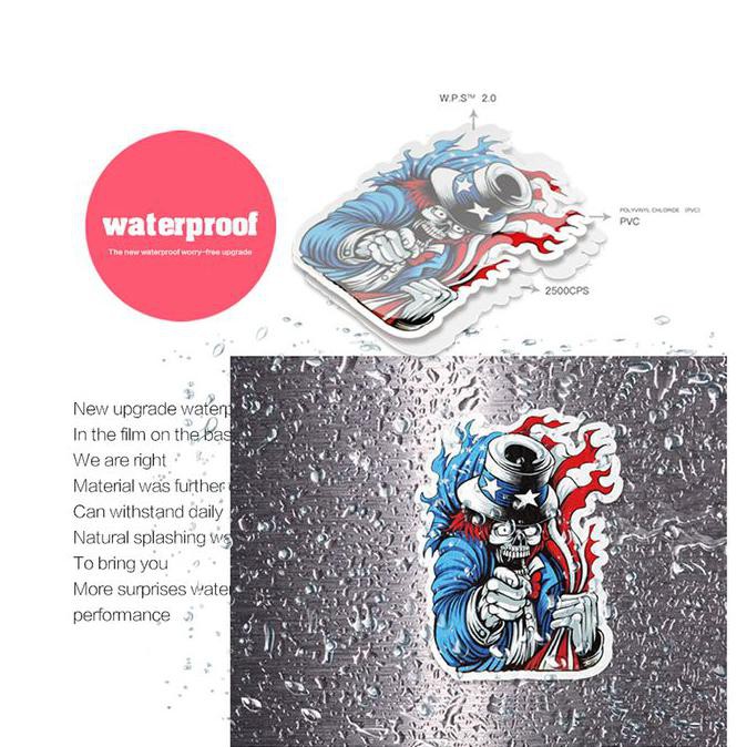 

Lucu Stiker Desain Horor Skull 25 Pcs Gilaa!!!