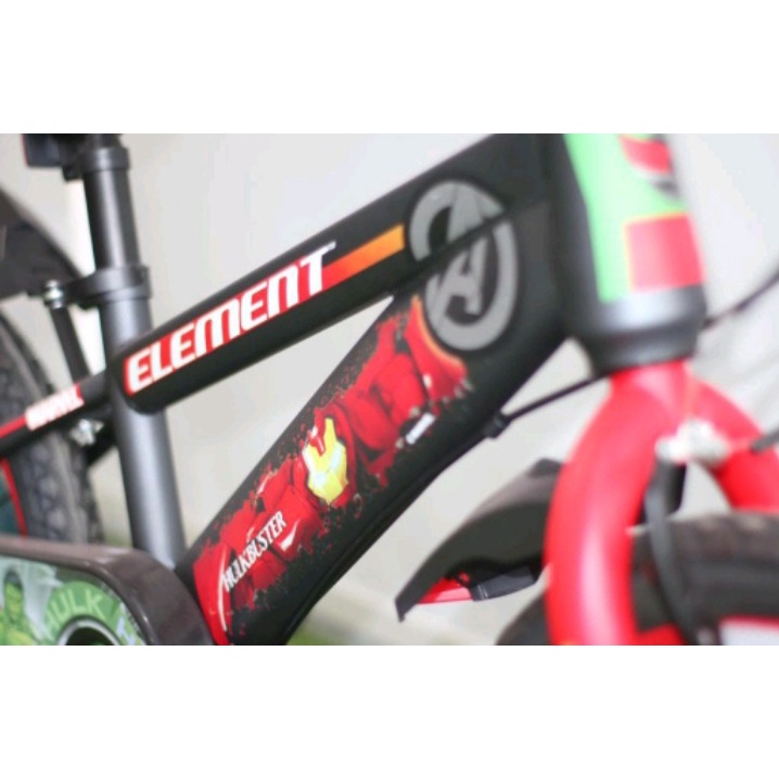 Sepeda Anak Element BMX Marvel Series Hulk Buster 12 Inch Frame Hi Teen Steel Garansi Kredit COD SNI-2