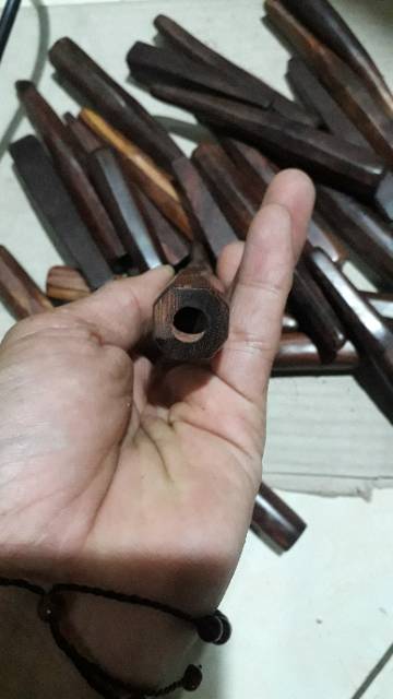 Pipa rokok galih asem bentuk diagonal grade C dan A 10cm