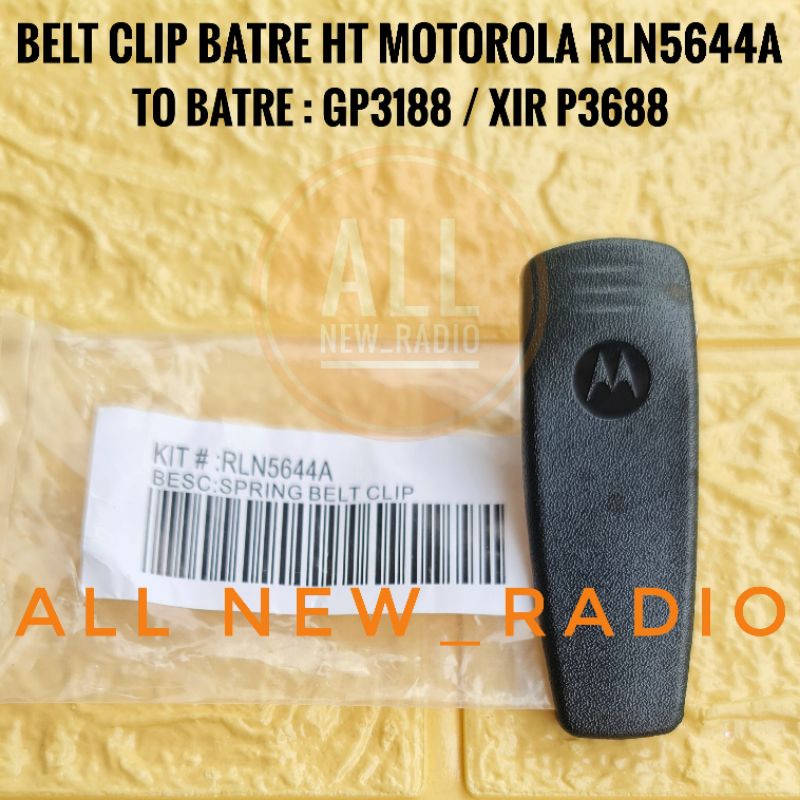 BELT CLIP BATRE HT MOTOROLA GP3188 XIR P3688 ORI CANTELAN BATRE HT MOTOROLA GP 3188 XIR P3688 PENJEP