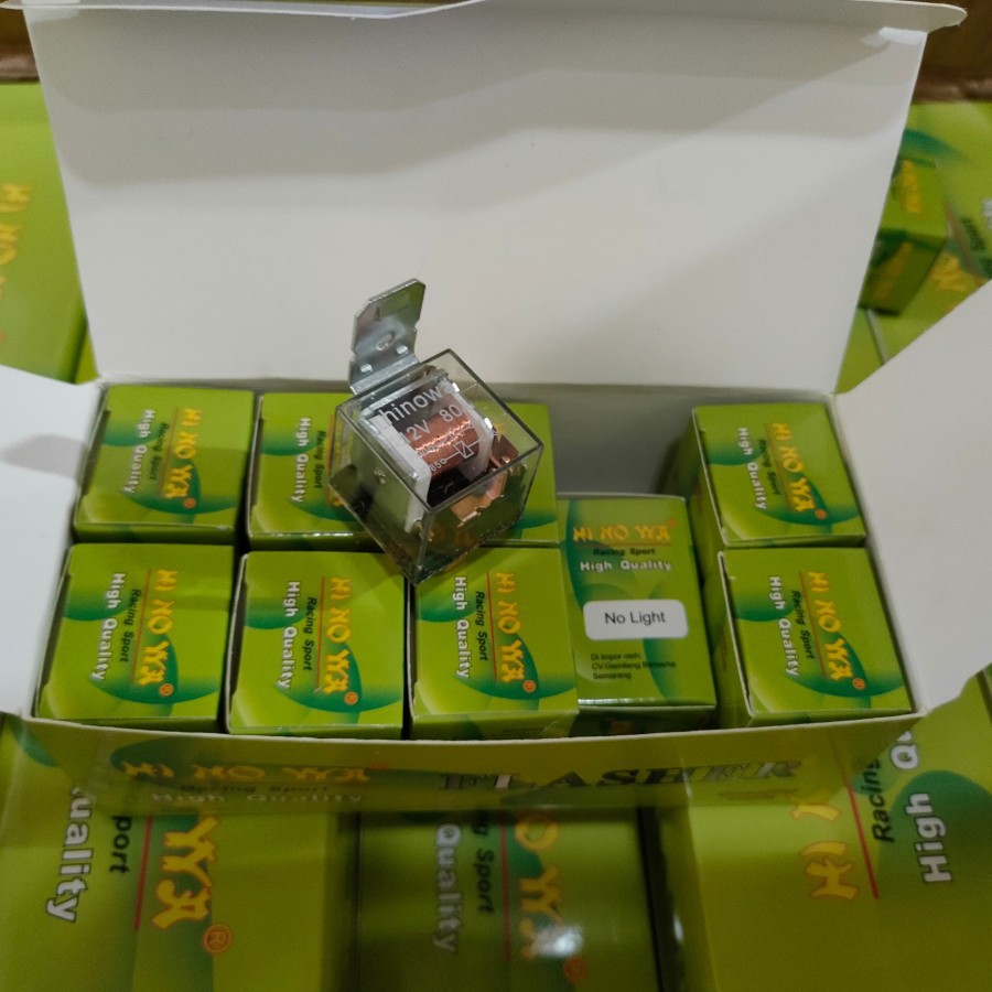 Relay Klakson Transparan Kaki 4 12V 80A Riley Relay Alarm Sen Sein Motor Mobil Sparepart Original