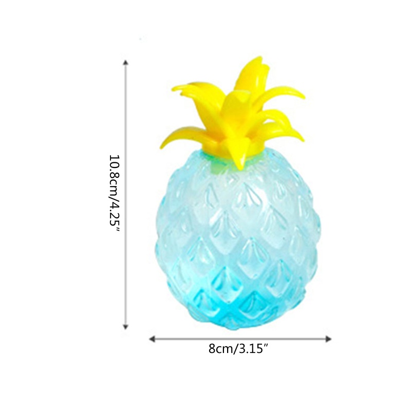 Mary 1Pc Mainan Canda Praktis Interaktif Penghilang Stress Nanas Novelty Toy Fidget Set Spongy Pinch Fidget Vent