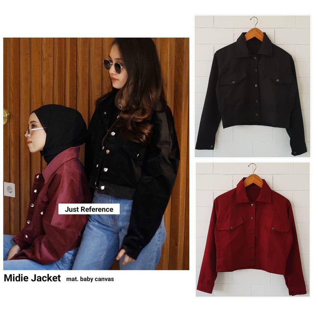 Nara.Grosir - Midie Jaket Crop Wanita