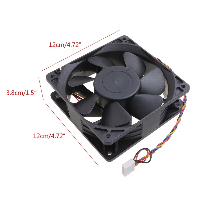 Vivi 120x120x38mm 12v Bearing Fan Untuk Delta RZ12038H12B 120mm Tinggi 6000RPM