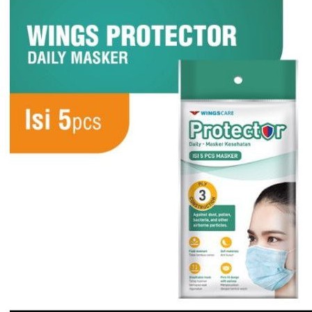 Mask / Masker Protector Wingscare (5pcs)