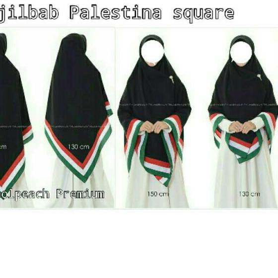 ☆SEGERA DAPATKAN☆ Jilbab Palestina 2 sisi size 130x130 & 150x 150 //,.,.//