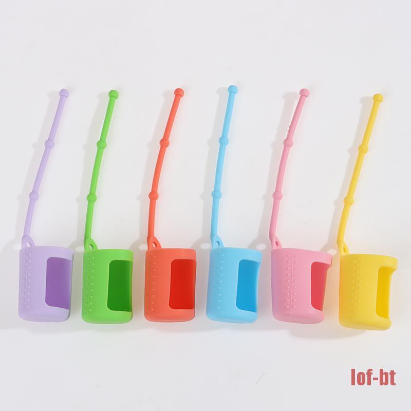 Lof-bt 6pcs / Set Casing Pelindung Botol Minyak Esensial 5 / 15 / 10ml Bahan Silikon Untuk Travel