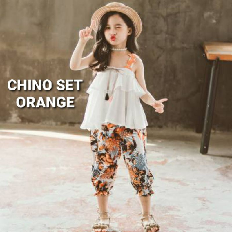 CHINO SET SETELAN BAJU CELANA ANAK MODEL KOREA IMPORT