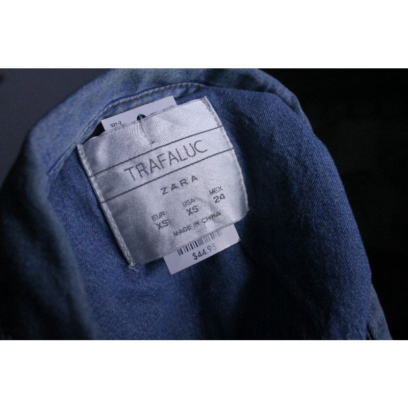 kemeja jeans zara original