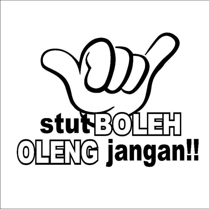 

stut boleh oleng jangan
