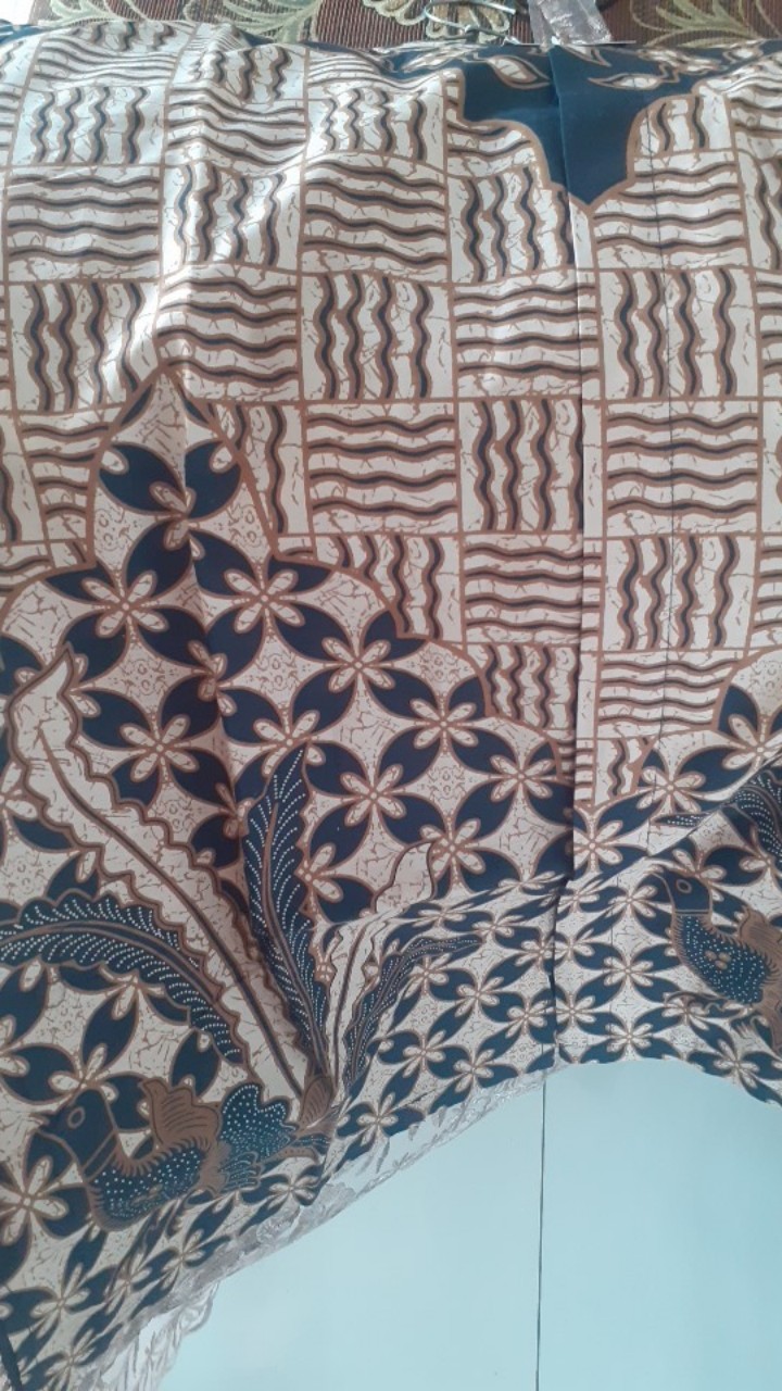 Indradewa Pendek Kemeja Batik Pria Full Furing Katun Sragenan