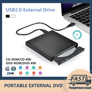 Komputer eksternal DVD drive optik desktop notebook universal USB mobile optical drive membaca disk membakar CD-RW