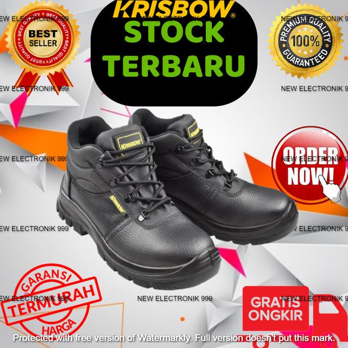 Krisbow Sepatu Pengaman Maxi 6IN Hitam SAFETY SHOES MAXI 6IN