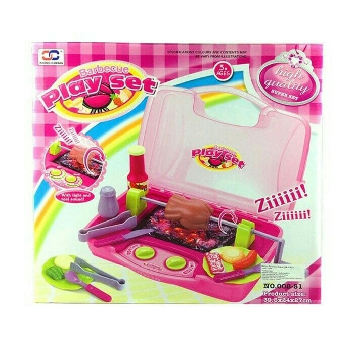mainan barbeque play set / play set barbeque