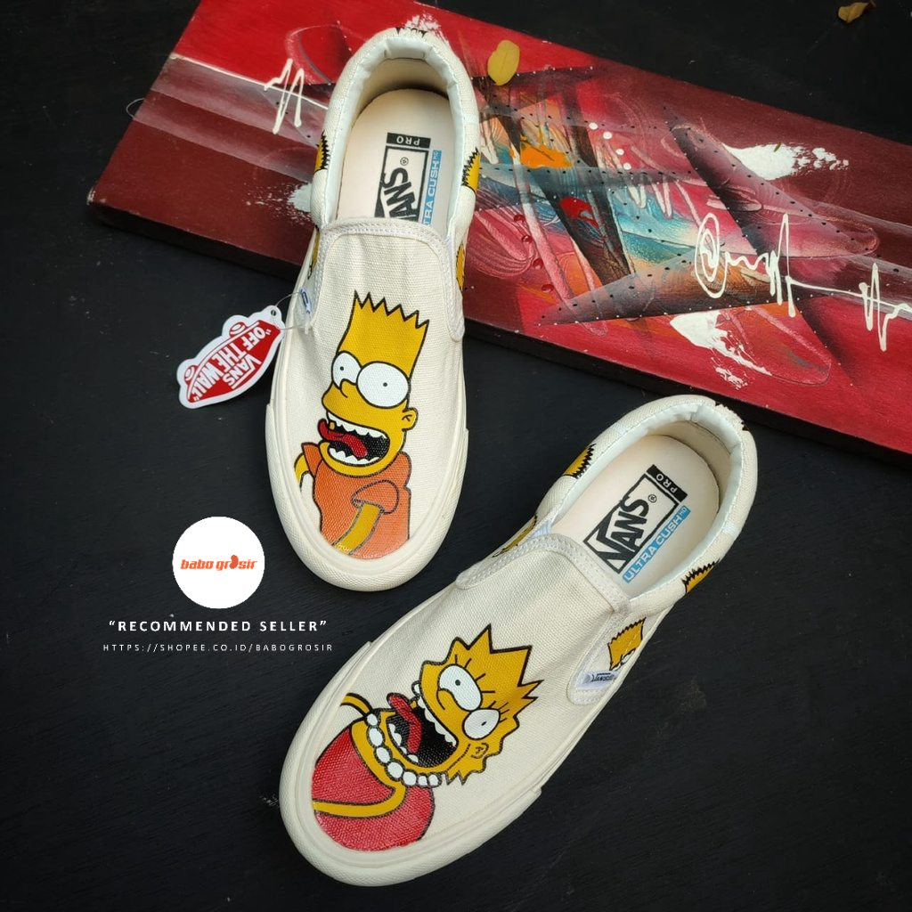 Sepatu Sneakers Wanita Vans Slip On Premium BNIB Harga Murah, TOP Quality, Import Tag Made In China